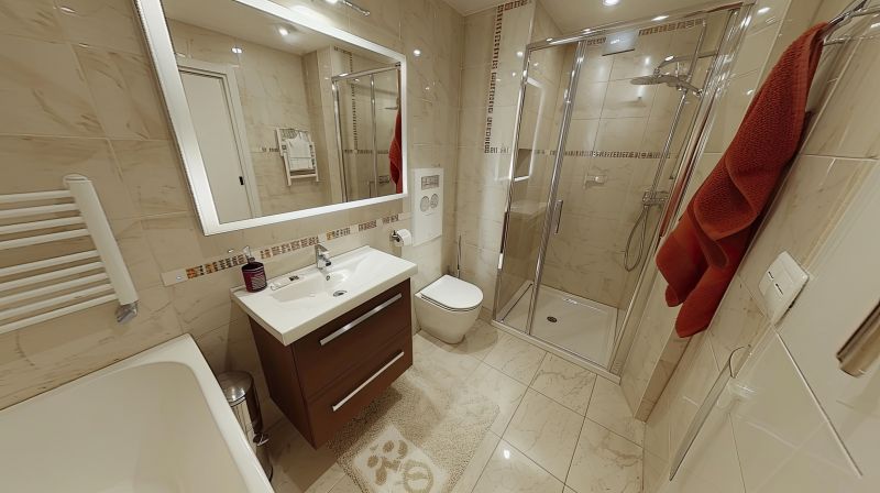 Elegant Shower and Vanity